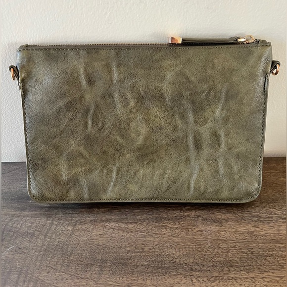 Moda Luxe Olive Green Joyna Crossbody Purse - Picture 3 of 7
